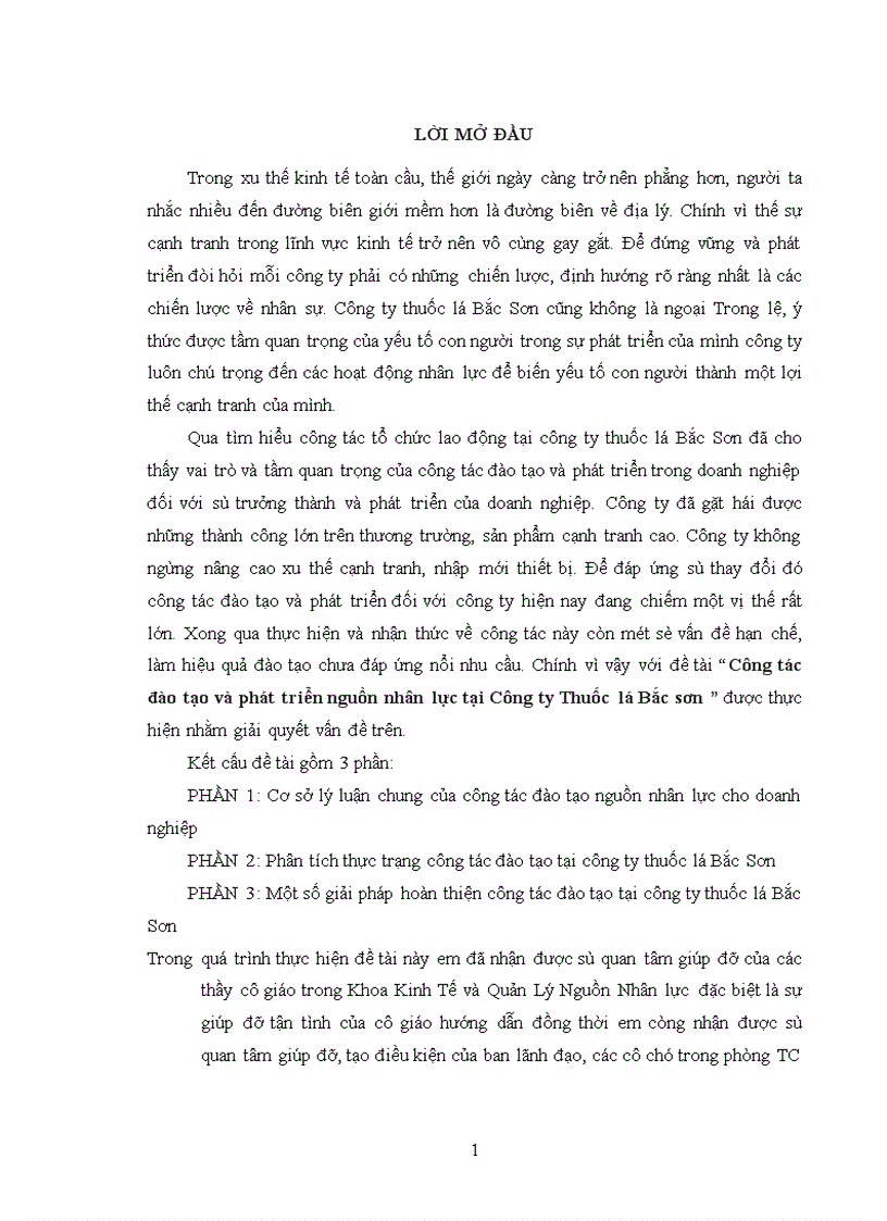 image for page Công tác đào tạo và phát triển nguồn nhân lực tại Công ty Thuốc lá Bắc sơn 1