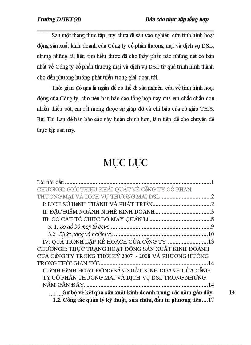 image for page báo cáo thực tập tổng hợp Công ty cổ phần thương mại và dịch vụ DSL 1