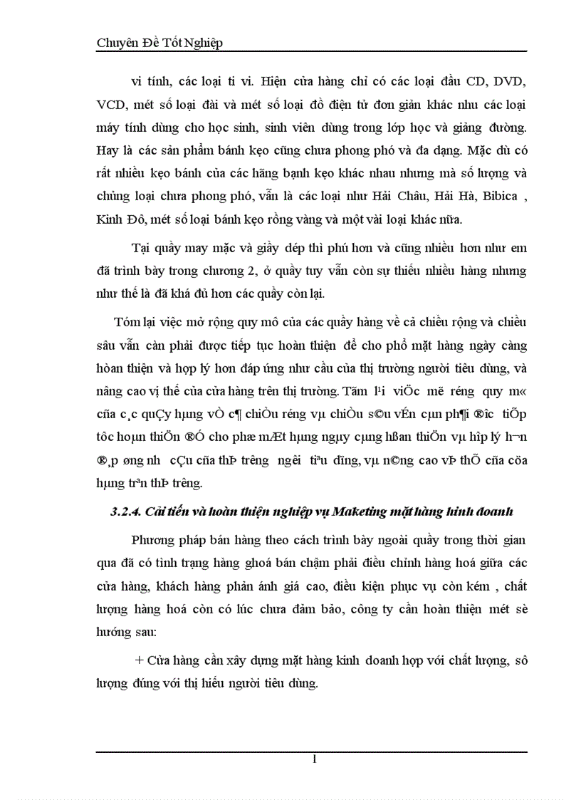 image for page Hoàn thiện nghiệp vụ Marketing mặt hàng kinh doanh tại cửa hàng thương mại 1174 đường Láng thuộc Công ty cổ phần thương mại Cầu Giấy 1
