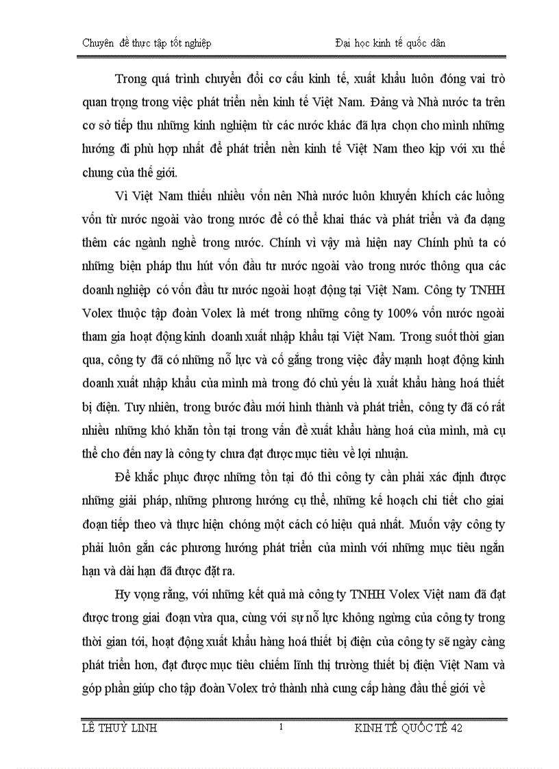 image for page Thực trạng và giải pháp nhằm đẩy mạnh hoạt động xuất khẩu hàng hoá của công ty TNHH Volex Việt Nam trong tiến trình hội nhập Kinh tế Quốc tế 1