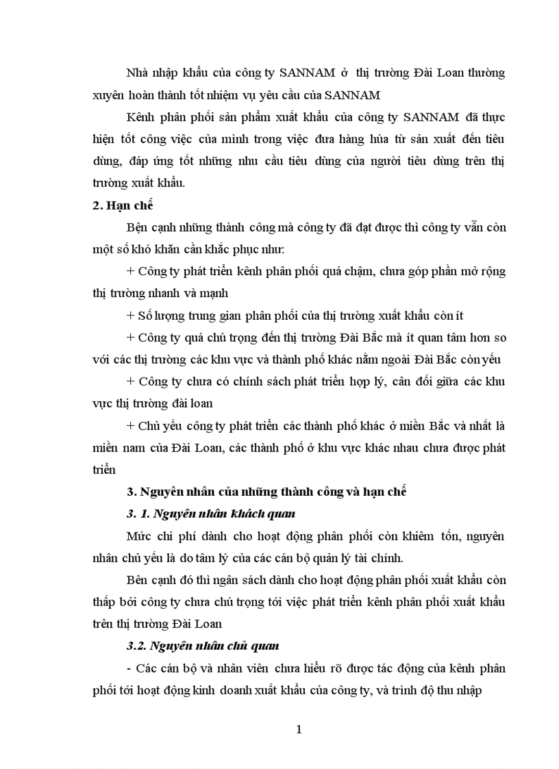 image for page Hoàn thiện kênh phân phối xuất khẩu sang thị trường Đài Loan của Công ty Cổ phần thực phẩm Sannamfood 1
