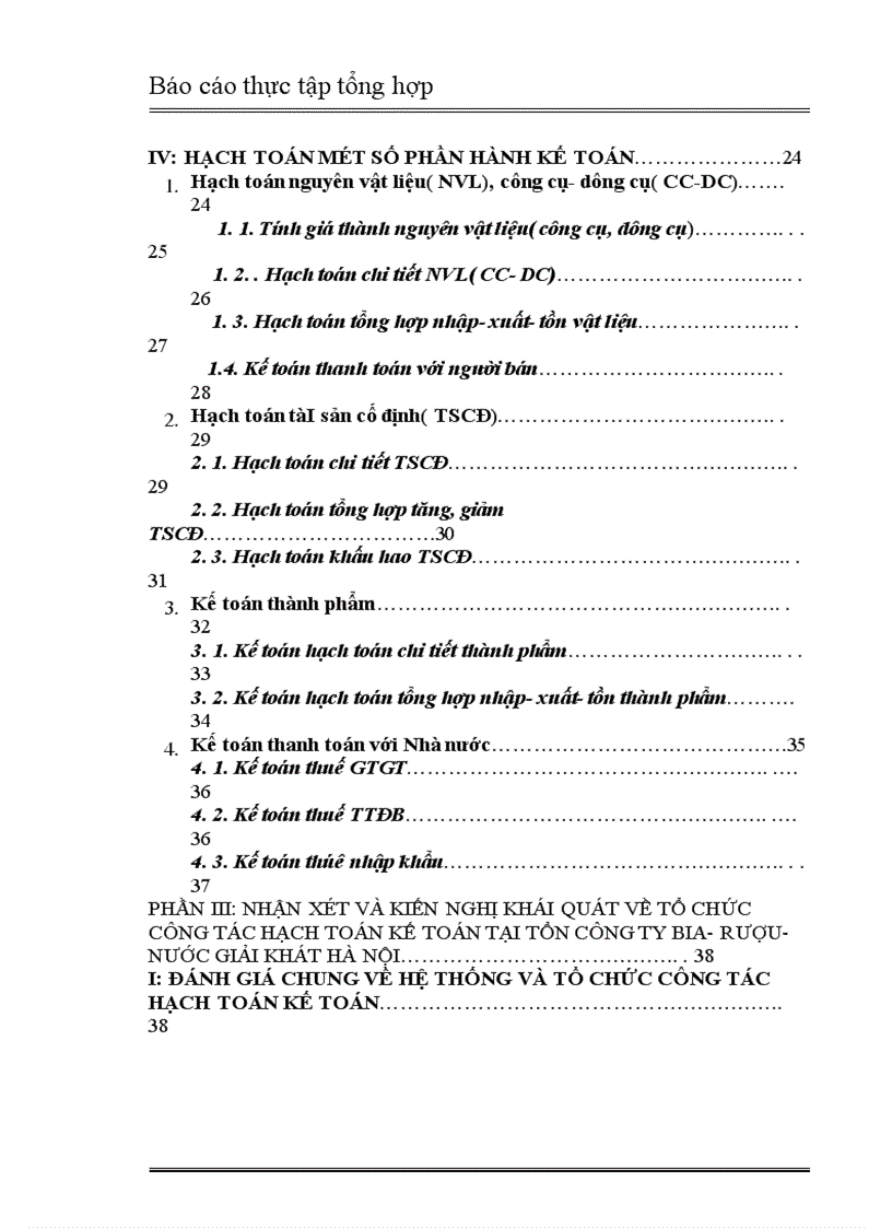 image for page Đặc điểm tổ chức công tác hạch toán kế toán tại tổn công ty bia rượu nước giải khát hà nội