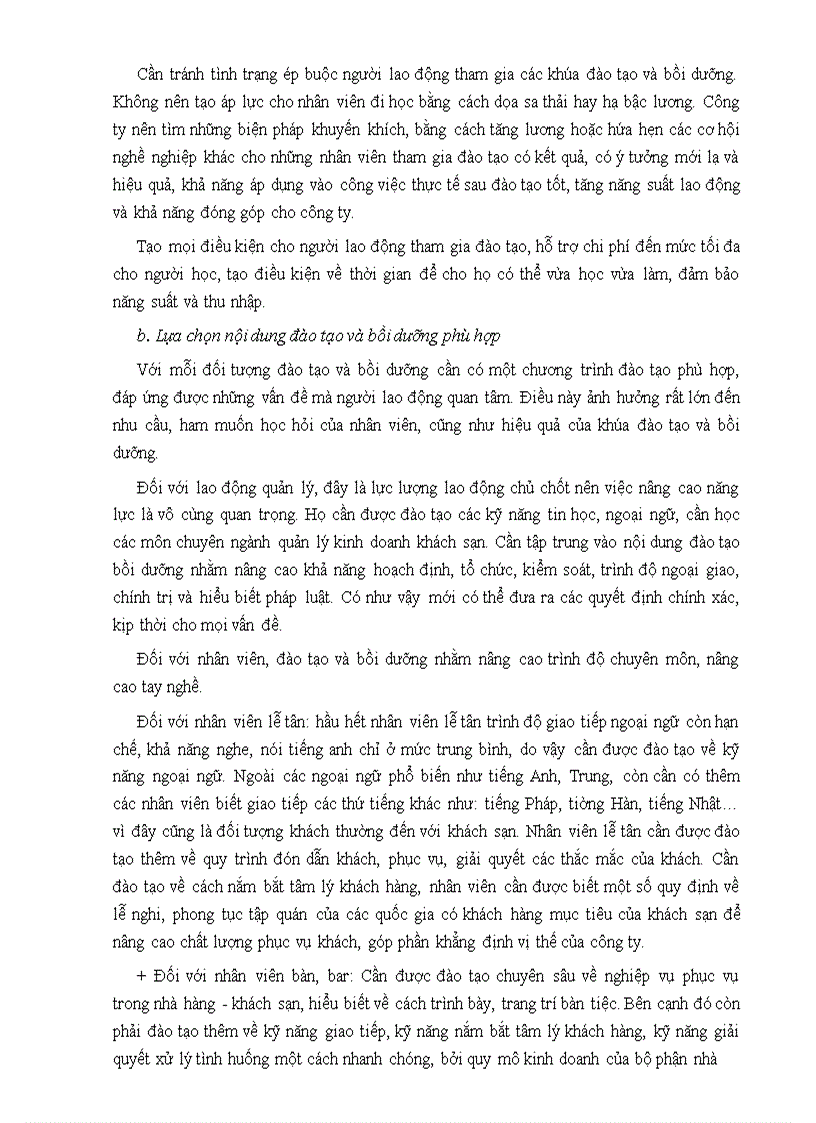 image for page Giải pháp tăng cường đào tạo và bồi dưỡng nhân lực tại nhà khách La Thành