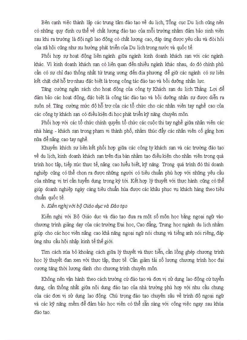 image for page Giải pháp tăng cường đào tạo và bồi dưỡng nhân lực tại nhà khách La Thành