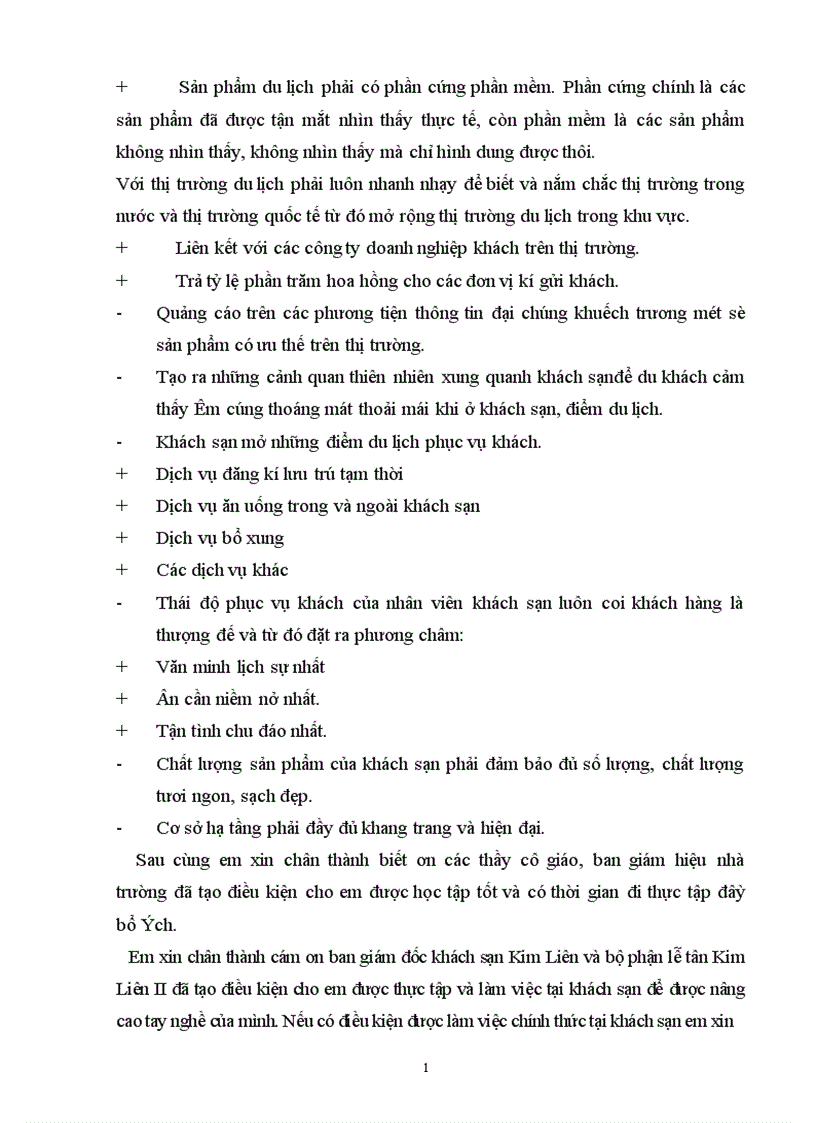 image for page Nghiệp vụ lễ tân khách sạn tại khách sạn Kim Liên