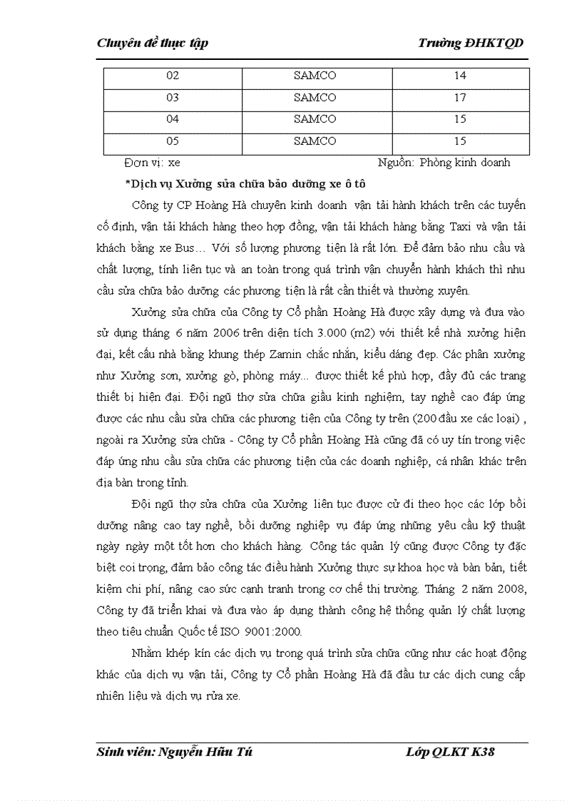 image for page Thực trạng hoạt động kinh doanh dịch vụ vận chuyển hành khách của đơn vị