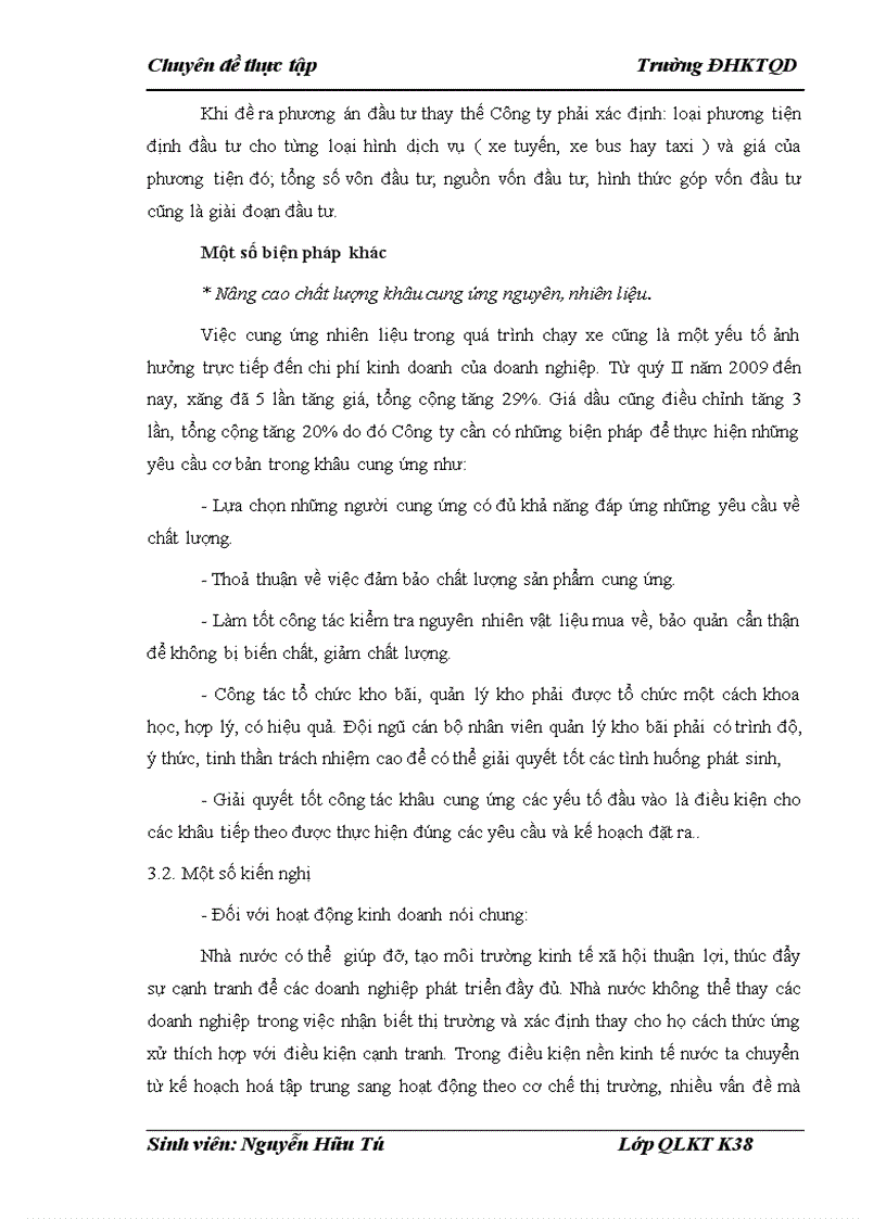 image for page Thực trạng hoạt động kinh doanh dịch vụ vận chuyển hành khách của đơn vị