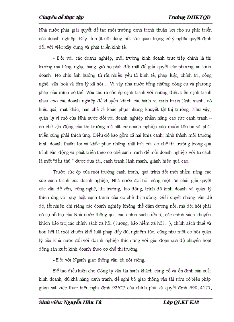 image for page Thực trạng hoạt động kinh doanh dịch vụ vận chuyển hành khách của đơn vị