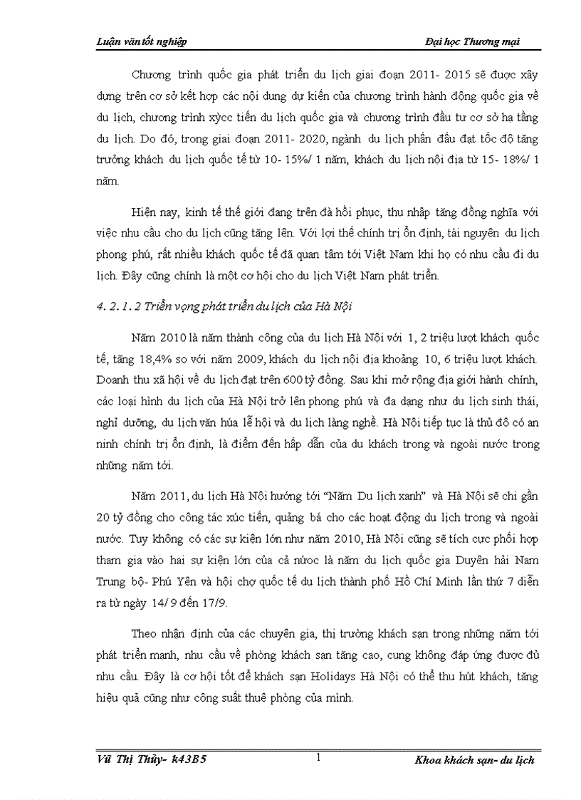 image for page Hoàn thiện marketing mục tiêu của khách sạn Holidays Hà Nội