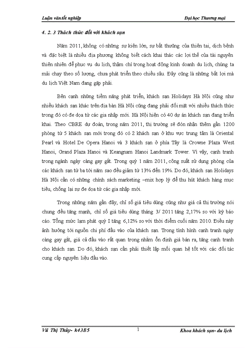 image for page Hoàn thiện marketing mục tiêu của khách sạn Holidays Hà Nội