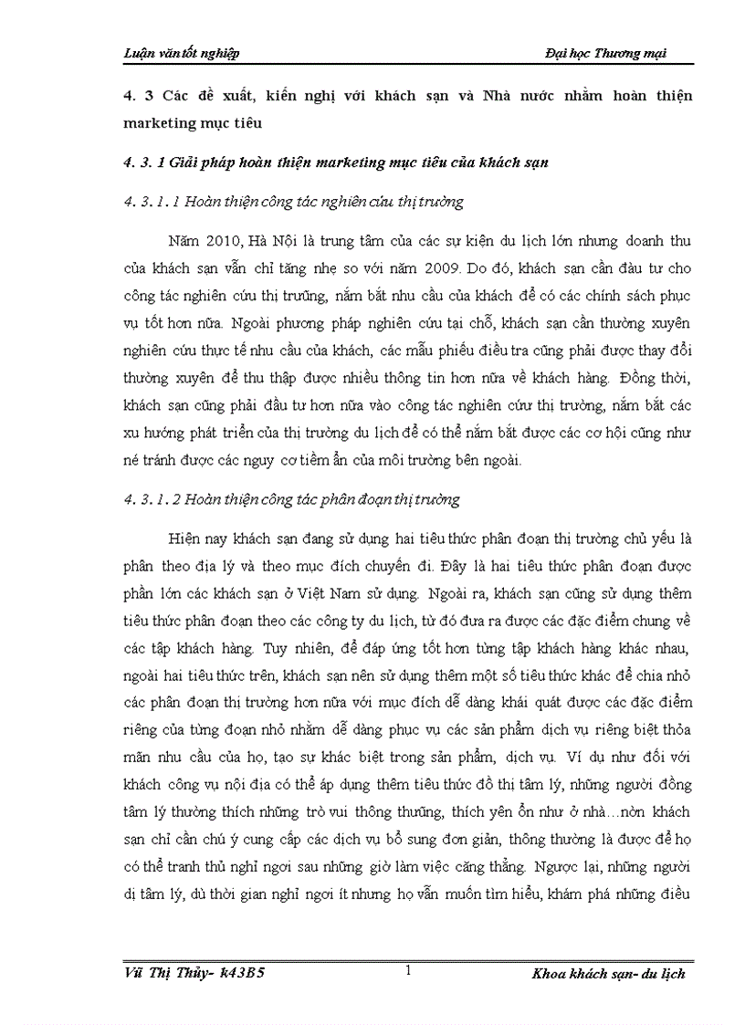 image for page Hoàn thiện marketing mục tiêu của khách sạn Holidays Hà Nội