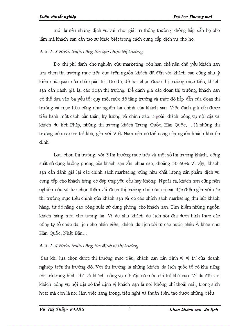 image for page Hoàn thiện marketing mục tiêu của khách sạn Holidays Hà Nội