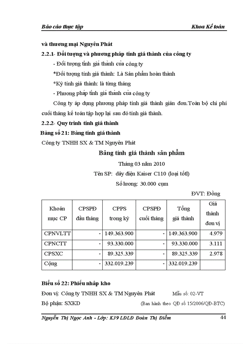image for page Kế toán tâp hợp chi phí sản xuất và tính giá thành sản phẩm tại Công ty TNHH sản xuất và thương mại Nguyên Phát 1