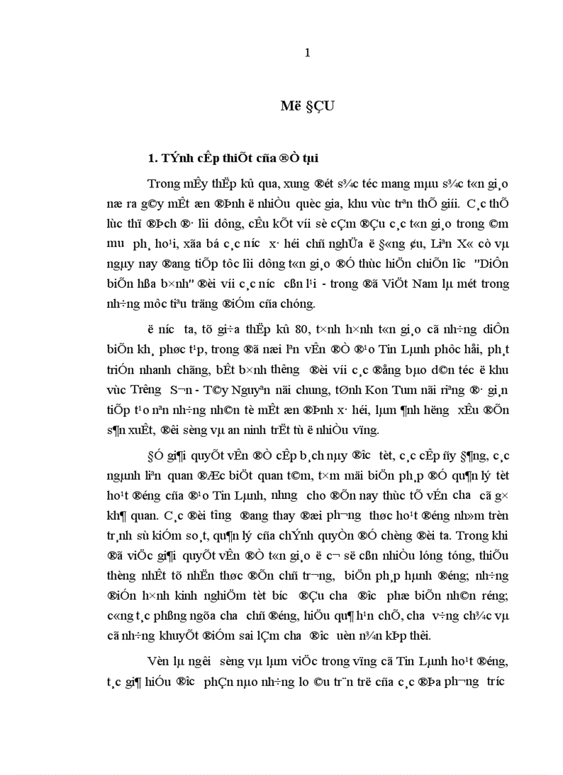 image for page Sự phục hồi phát triển đạo Tin Lành ở địa bàn tỉnh Kon Tum từ năm 1986 đến nay Thực trạng và giải pháp