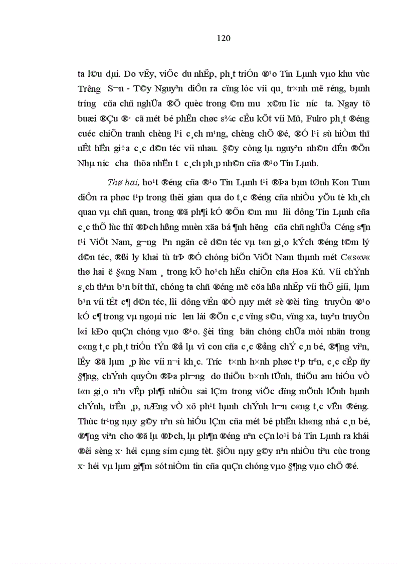 image for page Sự phục hồi phát triển đạo Tin Lành ở địa bàn tỉnh Kon Tum từ năm 1986 đến nay Thực trạng và giải pháp