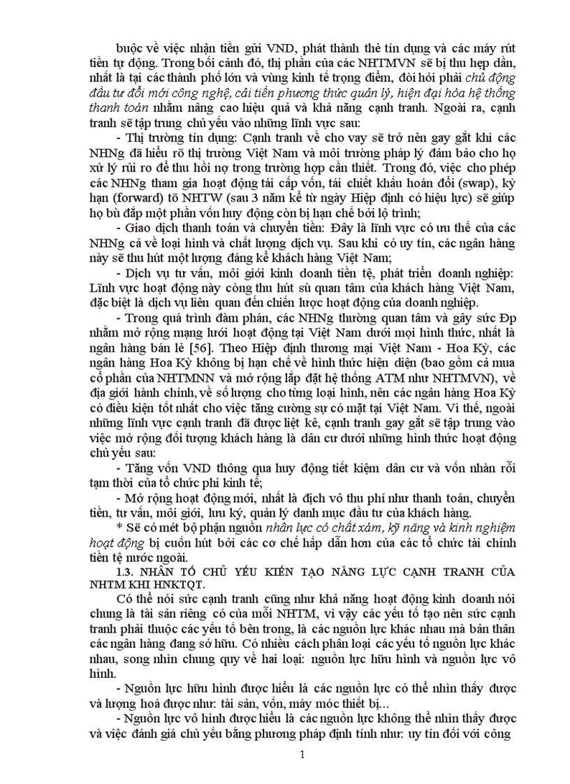 image for page Nâng cao năng lực cạnh tranh của Ngân hàng Đầu tư và Phát triển Việt Nam trong quá trình hội nhập kinh tế quốc tế 1