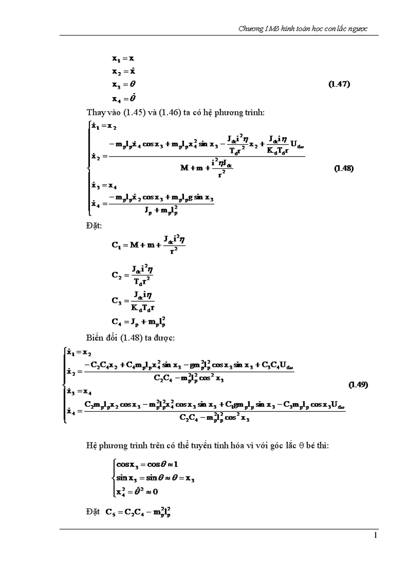 image for page Mô hình toán học con lắc ngược