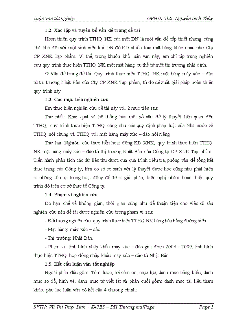 image for page Hoàn thiện quy trình thực hiện thủ tục hải quan nhập khẩu mặt hàng máy xúc đào từ thị trường Nhật Bản của Công ty cổ phần xuất nhập khẩu Tạp phẩm TOCONTAP