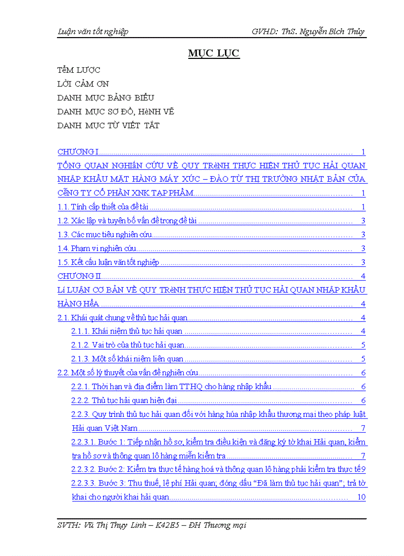 image for page Hoàn thiện quy trình thực hiện thủ tục hải quan nhập khẩu mặt hàng máy xúc đào từ thị trường Nhật Bản của Công ty cổ phần xuất nhập khẩu Tạp phẩm TOCONTAP