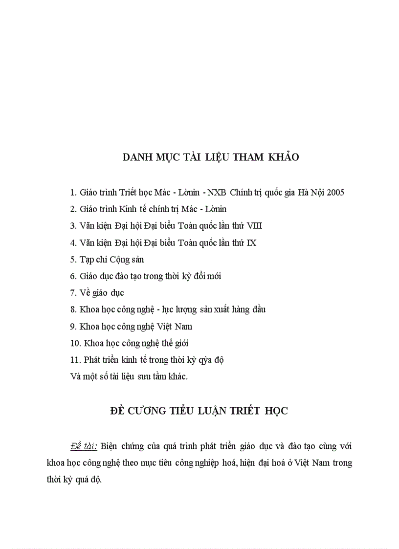 image for page Biện chứng của quá trình phát triển giáo dục và đào tạo cùng với khoa học công nghệ theo mục tiêu công nghiệp hoá hiện đại hoá ở Việt Nam trong thời kỳ quá độ 1