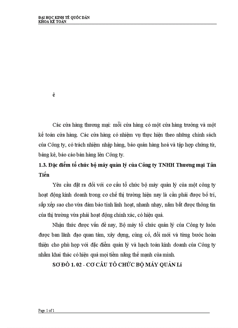 image for page Hoàn thiện kế toán nghiệp vụ bán hàng tại Công ty TNHH Thương Mại Tân Tiến