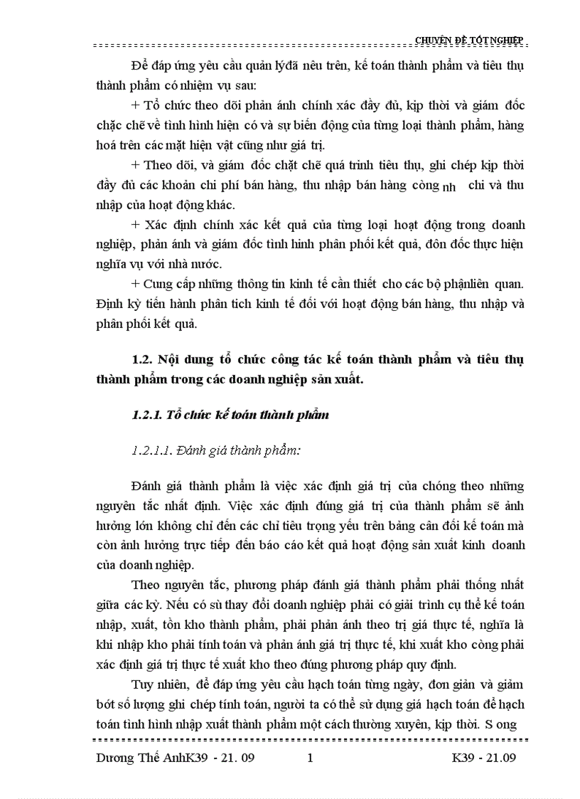image for page Tổ chức công tác kế toán thành phẩm và tiêu thụ thành phẩm ở công ty cổ phần đầu tư và phát triển Hà thành 1