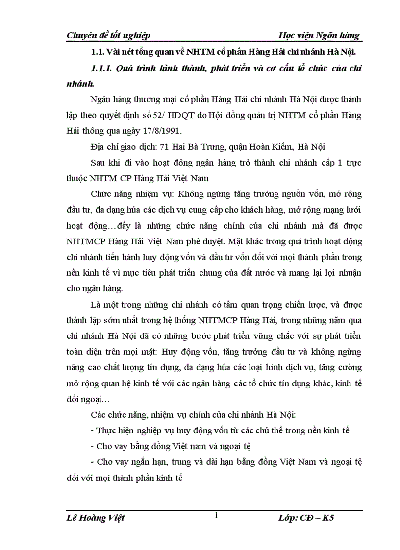 image for page Thực trạng và giải pháp tăng cường công tác huy động vốn tại Ngân hàng thương mại cổ phần Hàng Hải chi nhánh Hà Nội 1