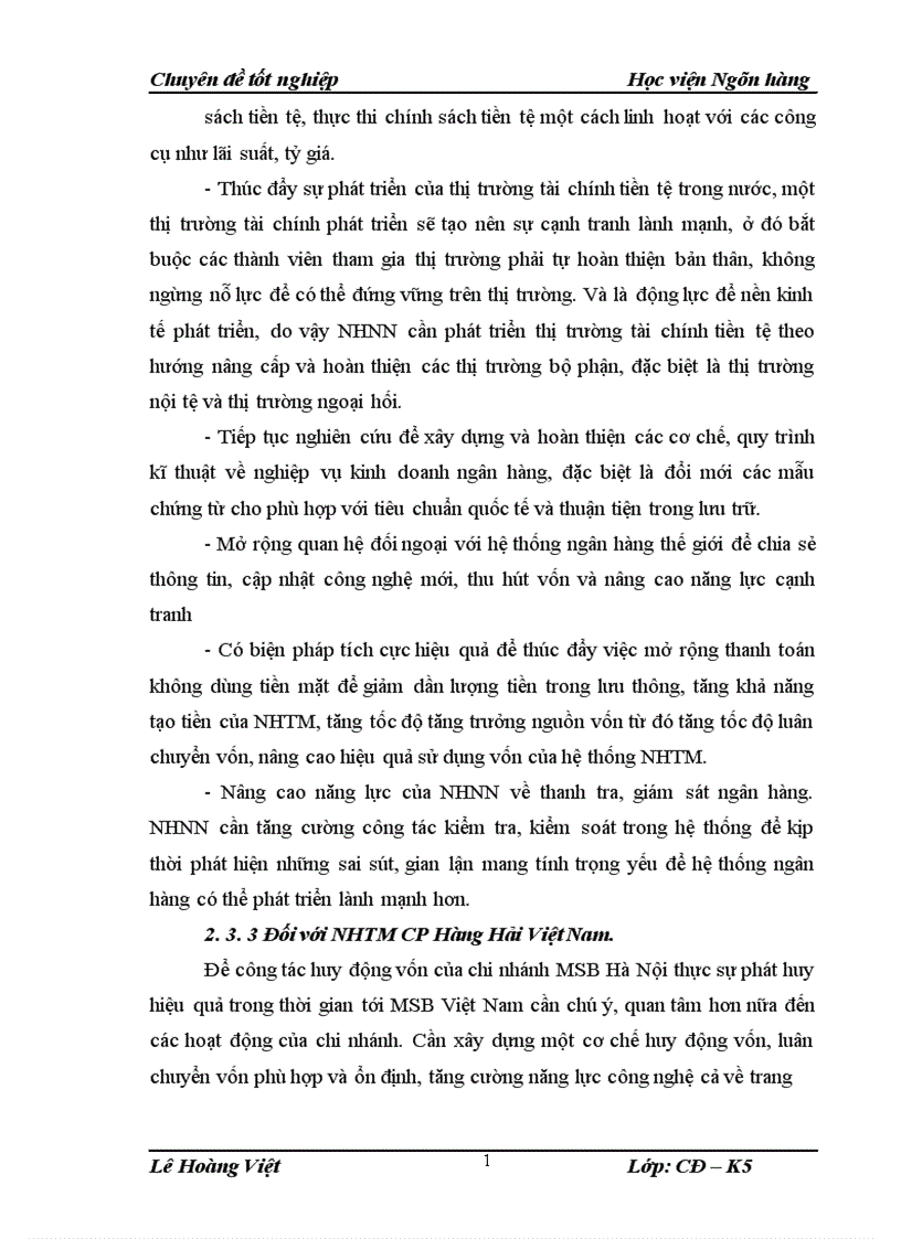 image for page Thực trạng và giải pháp tăng cường công tác huy động vốn tại Ngân hàng thương mại cổ phần Hàng Hải chi nhánh Hà Nội 1