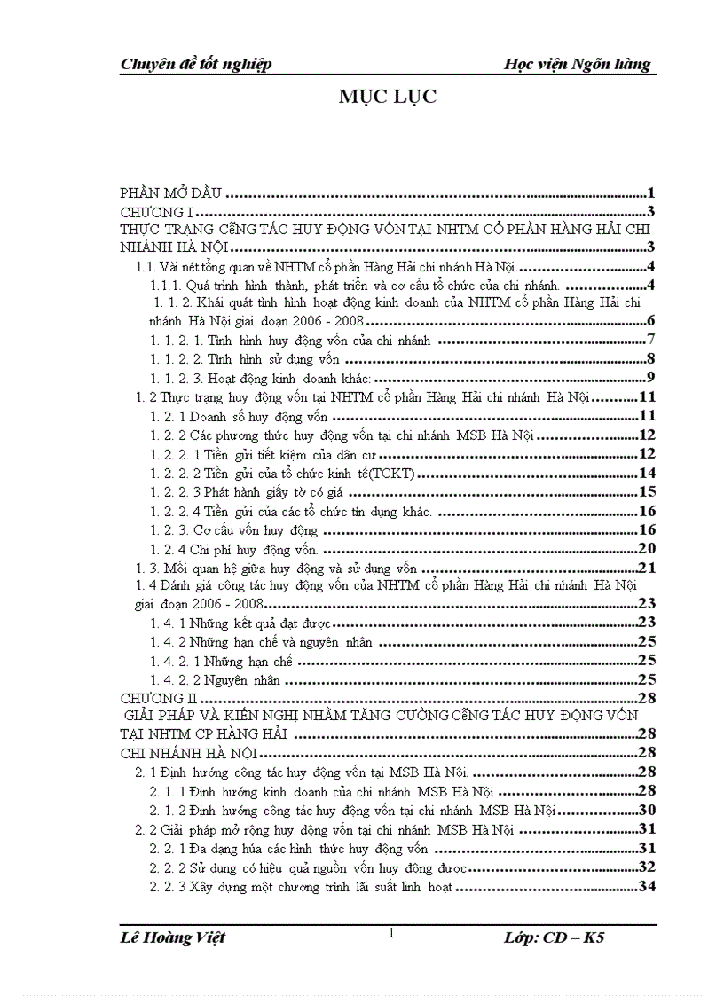 image for page Thực trạng và giải pháp tăng cường công tác huy động vốn tại Ngân hàng thương mại cổ phần Hàng Hải chi nhánh Hà Nội 1