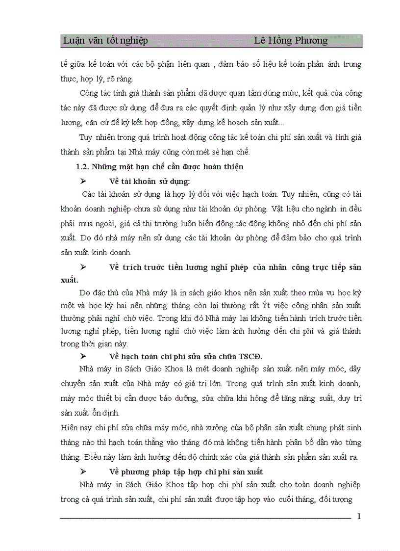 image for page Hoàn thiện công tác kế toán tập hợp chi phí sản xuất và tính giá thành sản phẩm tại nhà máy in Sách Giáo Khoa 1
