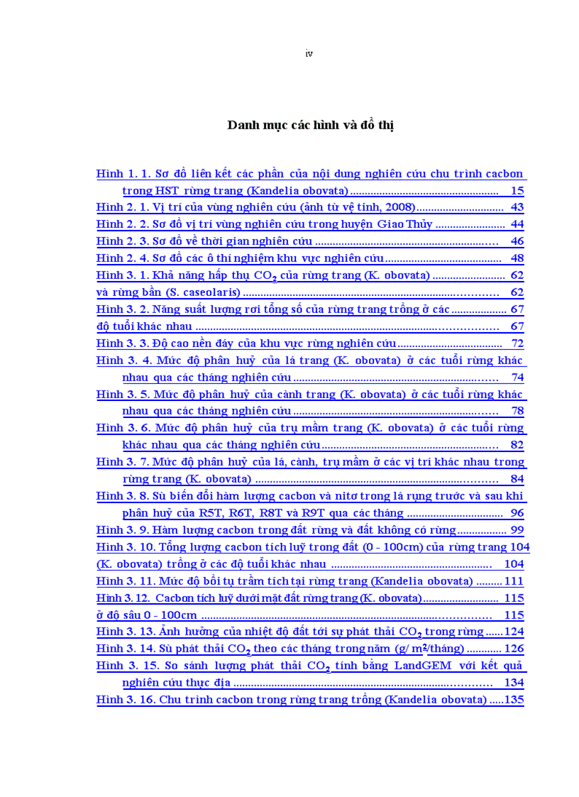 image for page Nghiên cứu khả năng tích luỹ cacbon của rừng trang Kandelia obovata Sheue Liu Yong trồng ven biển huyện Giao Thuỷ tỉnh Nam Định