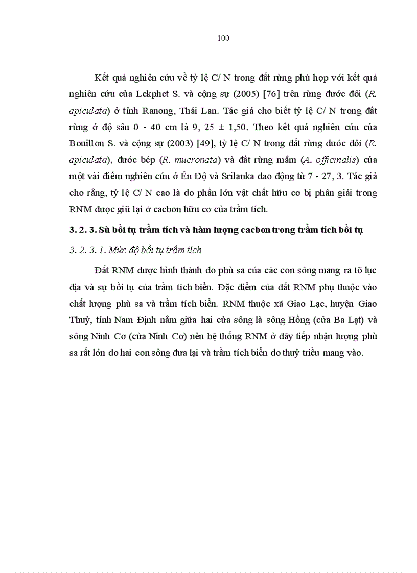 image for page Nghiên cứu khả năng tích luỹ cacbon của rừng trang Kandelia obovata Sheue Liu Yong trồng ven biển huyện Giao Thuỷ tỉnh Nam Định