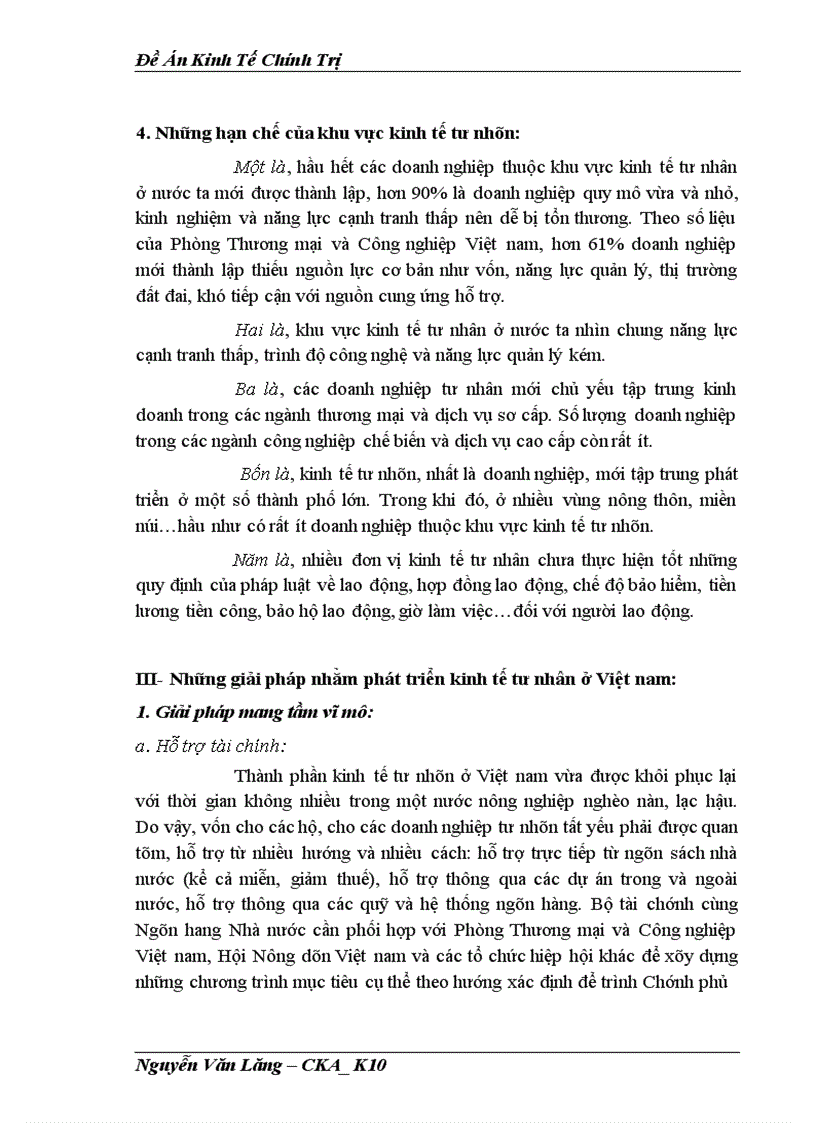 image for page Phát triển kinh tế tư nhân trong thời kì quá độ lên CNXH ở Việt nam lý luận thực trạng và giải pháp 1