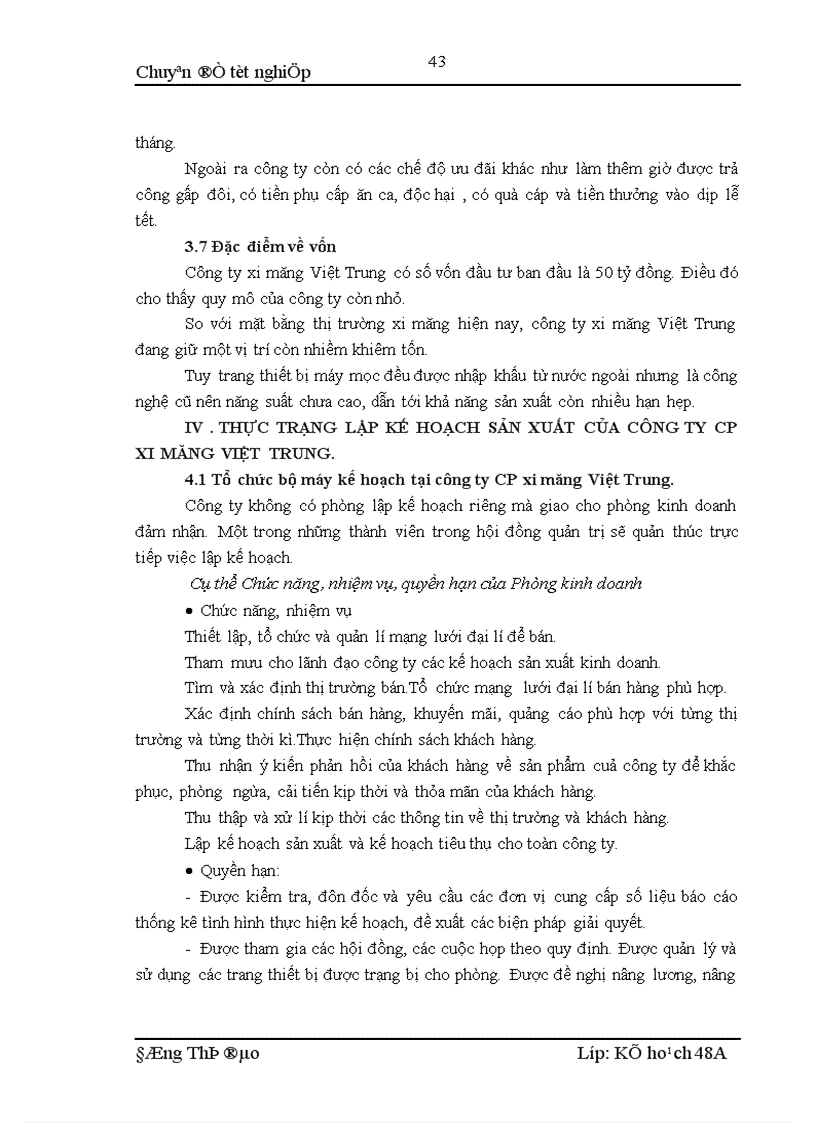 image for page Giải pháp hoàn thiện công tác lập kế hoạch sản xuất ở công ty CP xi măng Việt Trung