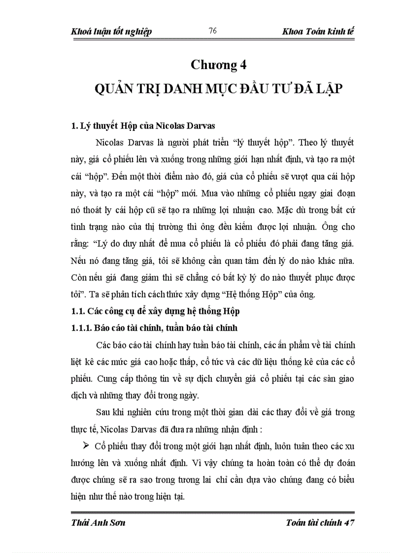 image for page Quản trị và đánh giá rủi ro của danh mục đầu tư trên thị trường chứng khoán Việt Nam