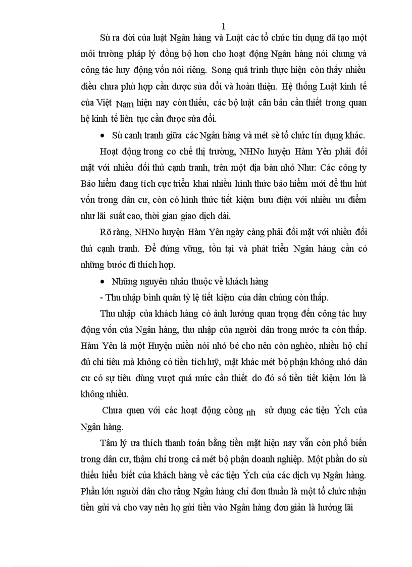 image for page Một số giải pháp nhằm nâng cao hiệu quả công tác huy động vốn tại NHNo huyện Hàm Yên tỉnh Tuyên Quang 1