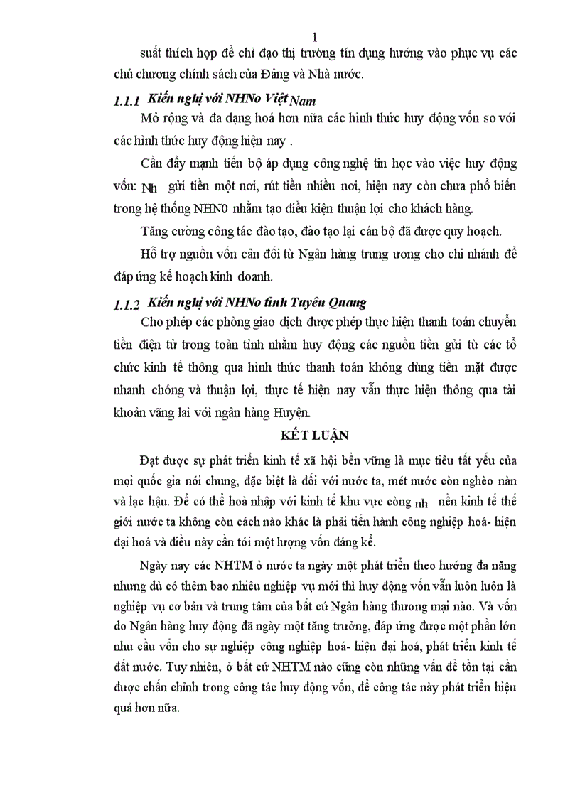 image for page Một số giải pháp nhằm nâng cao hiệu quả công tác huy động vốn tại NHNo huyện Hàm Yên tỉnh Tuyên Quang 1