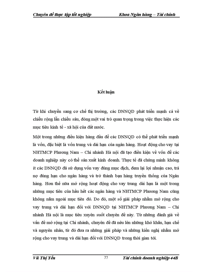 image for page Mở rộng hoạt động cho vay trung dài hạn đối với doanh nghiệp ngoài quốc doanh tại Ngân hàng TMCP Phương Nam Chi nhánh Hà nội 1