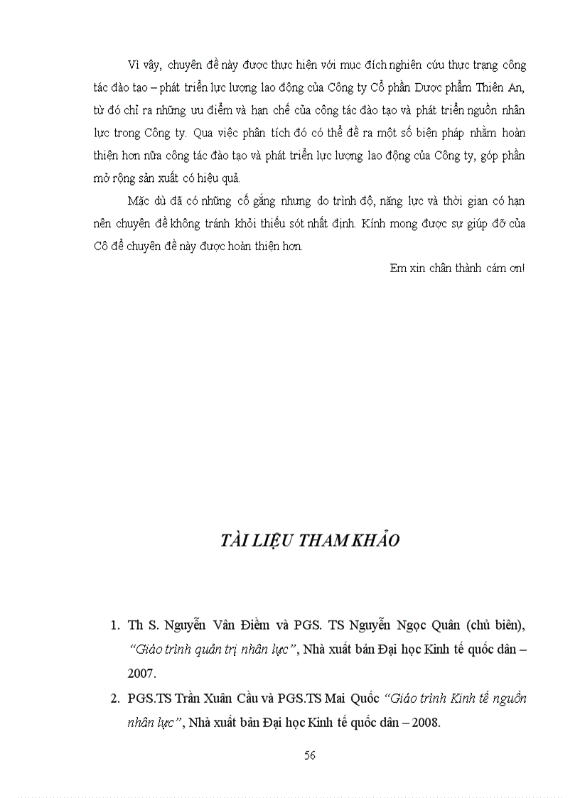 image for page Hoàn thiện công tác đào tạo và phát triển nguồn nhân lực tại Công ty Cổ phần Dược phẩm Thiên An 1