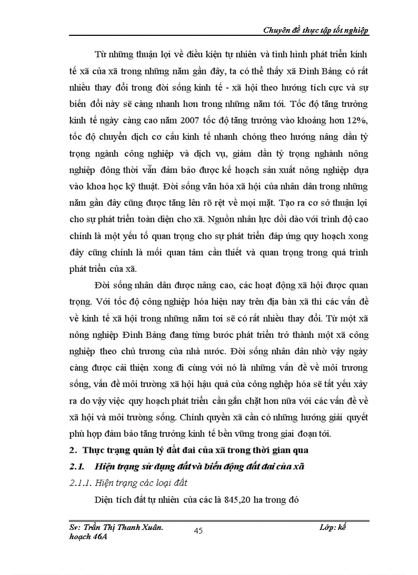 image for page Quy hoạch sử dụng đất cho phát triển kinh tế xã hội cấp địa phương ví dụ nghiên cứu tại xã Đình Bảng huyện Từ Sơn tỉnh Bắc Ninh giai đoạn 2008 2015