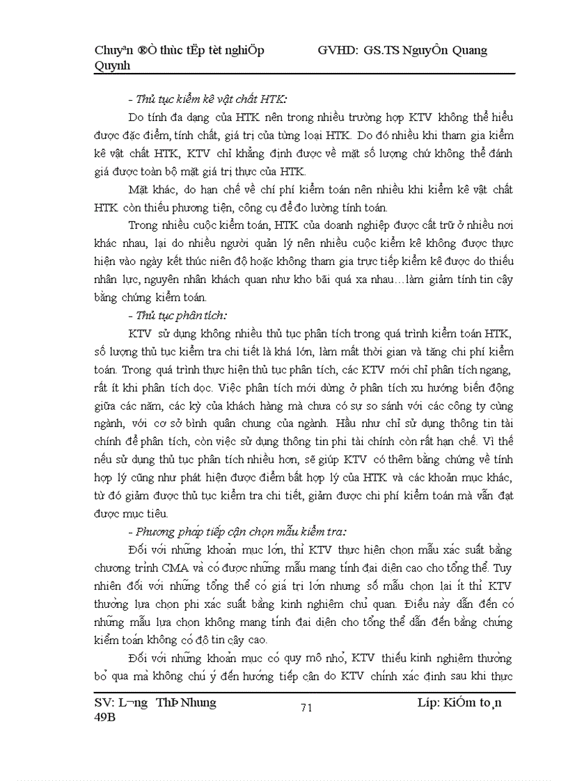 image for page Kiểm toán chu trình hàng tồn kho trong kiểm toán Báo cáo tài chính do Công ty TNHH Kiểm toỏn VACO thực hiện 1