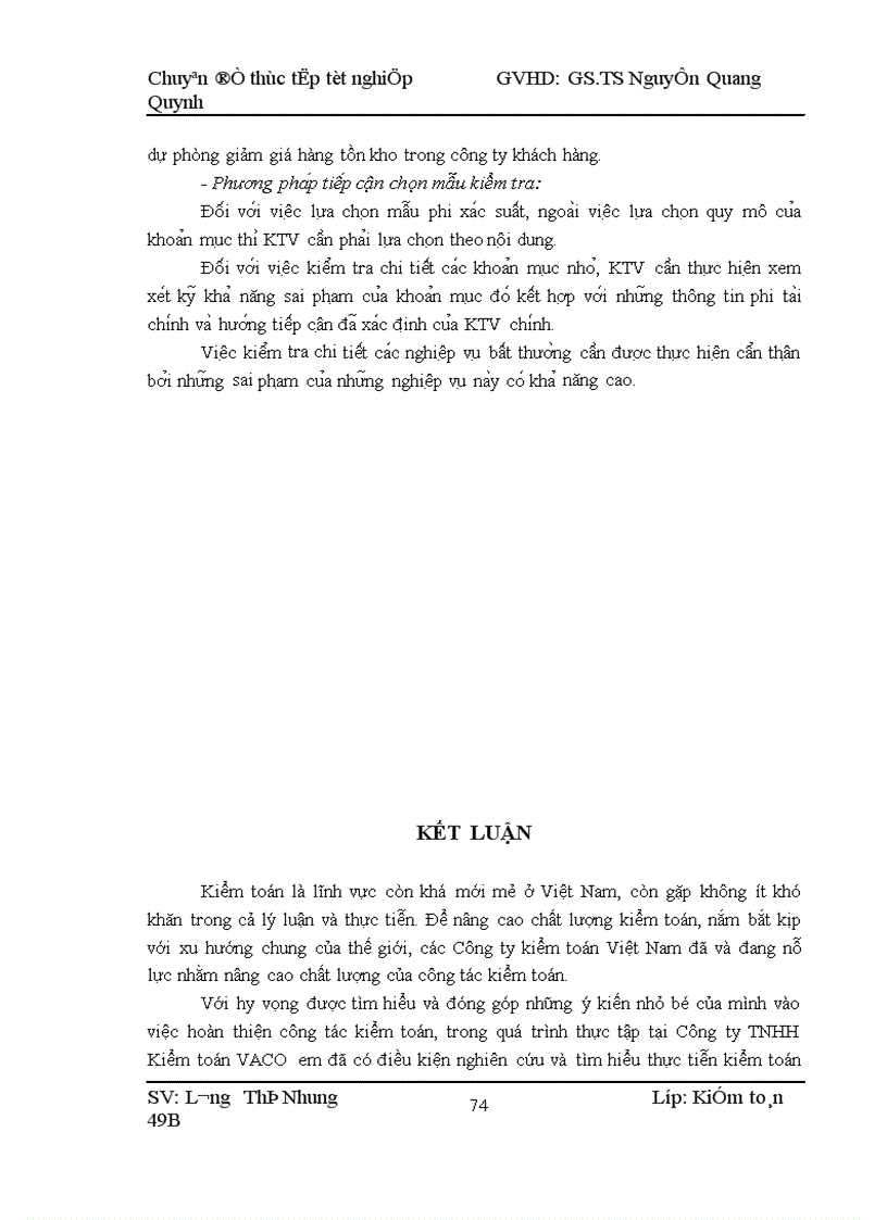 image for page Kiểm toán chu trình hàng tồn kho trong kiểm toán Báo cáo tài chính do Công ty TNHH Kiểm toỏn VACO thực hiện 1