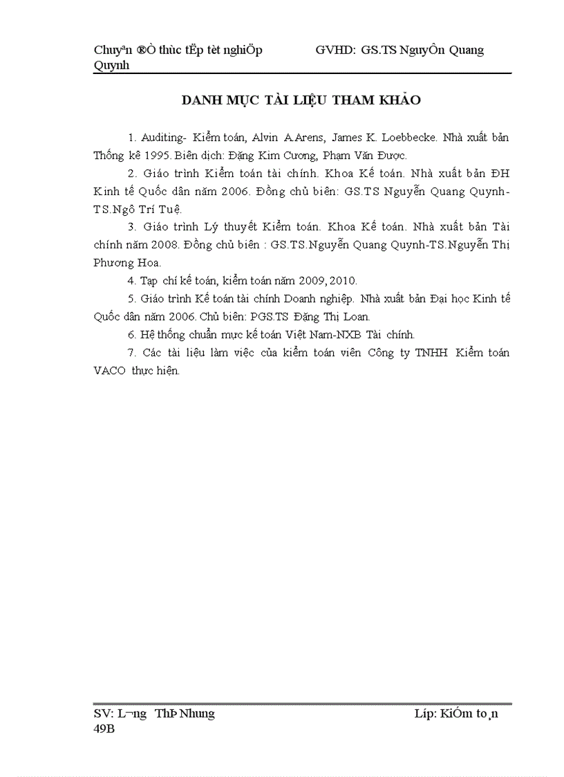 image for page Kiểm toán chu trình hàng tồn kho trong kiểm toán Báo cáo tài chính do Công ty TNHH Kiểm toỏn VACO thực hiện 1