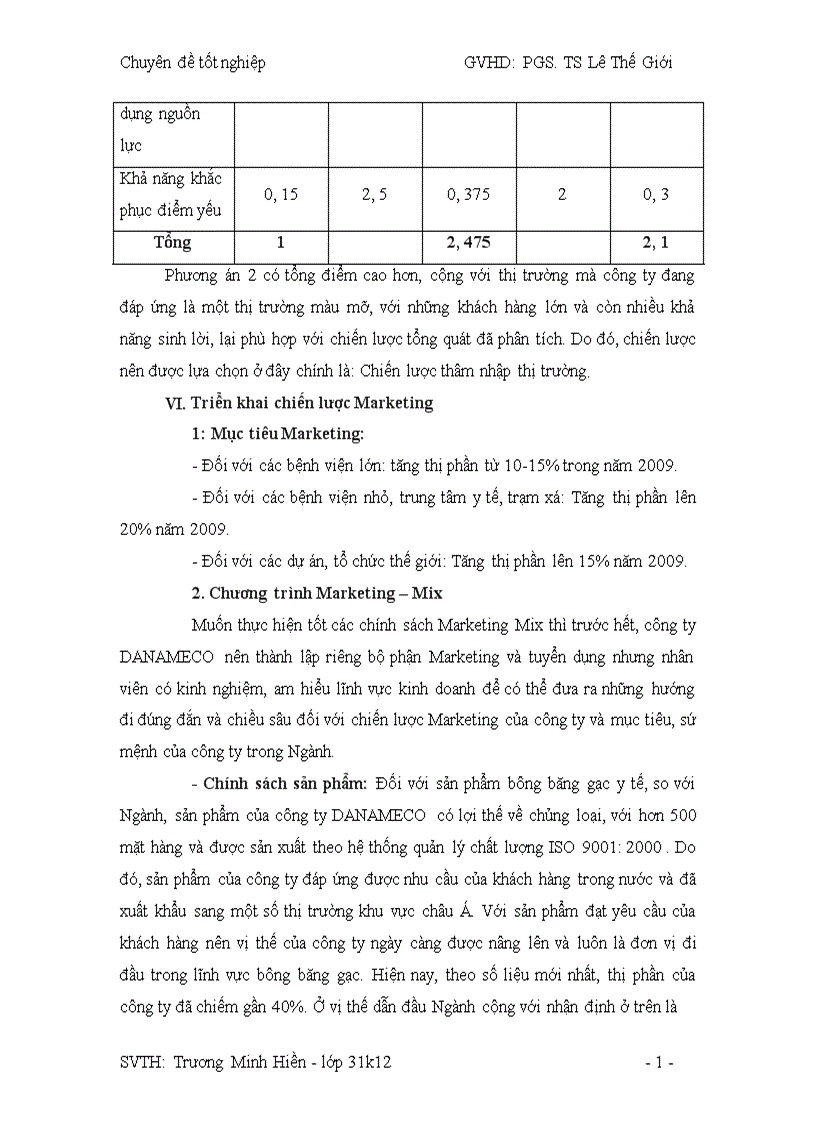image for page Thực trạng công tác hoạch định Marketing và mở rộng thị trường tại công ty DANAMECO