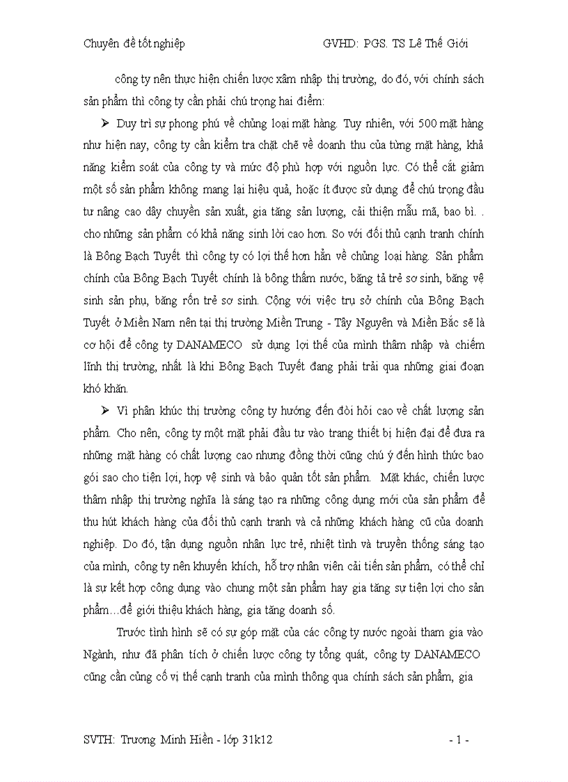 image for page Thực trạng công tác hoạch định Marketing và mở rộng thị trường tại công ty DANAMECO