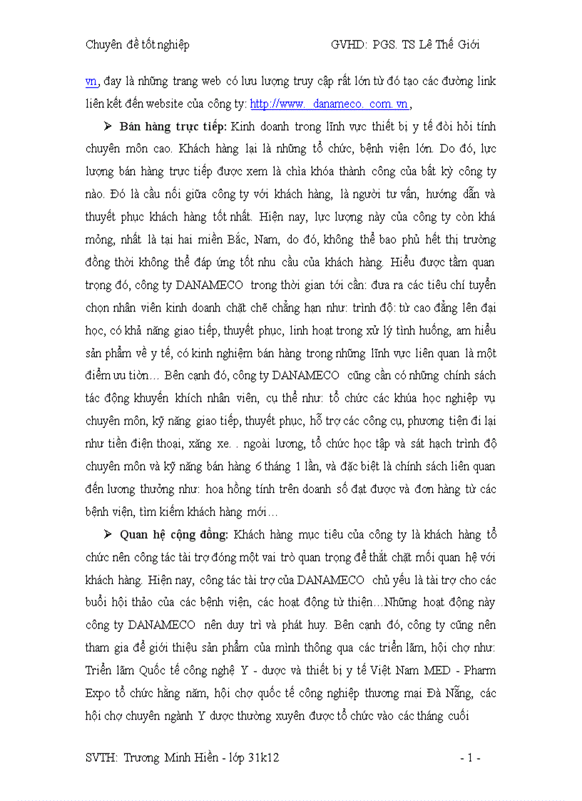 image for page Thực trạng công tác hoạch định Marketing và mở rộng thị trường tại công ty DANAMECO