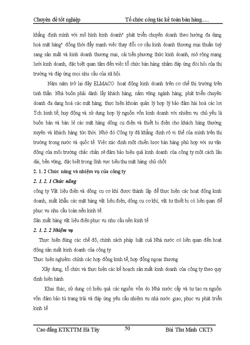 image for page Tổ chức kế toán bán hàng và xác định kết quả bán hàng tại Cửa hàng kinh doanh chiếu sáng đóng ngắt thuộc công ty vật liệu điện và dụng cụ cơ khí 1