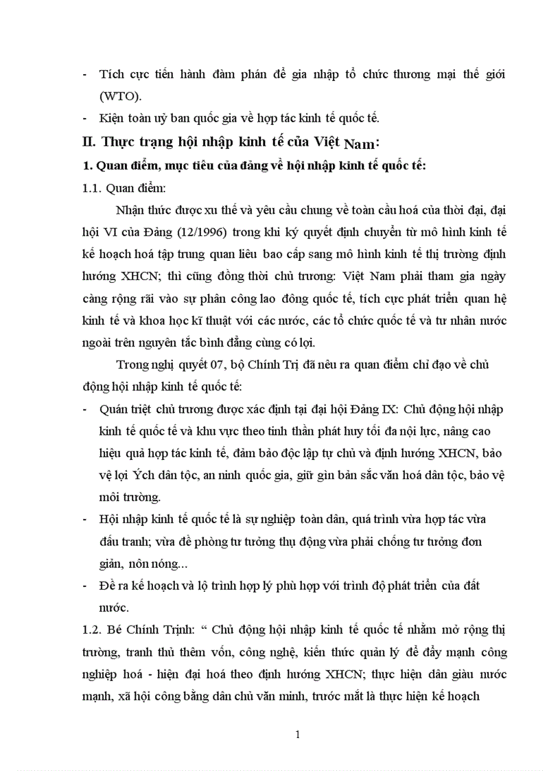 image for page Hội nhập kinh tế quốc tế và những thách thức đối với Việt Nam 1
