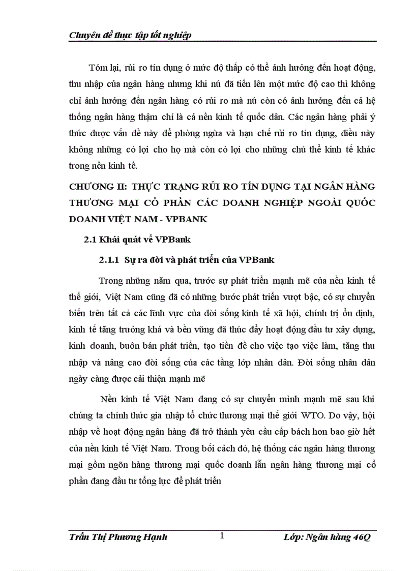 image for page hạn chế rủi ro tín dụng tại ngân hàng thương mại cổ phần các doanh nghiệp ngoài quốc doanh VPBank