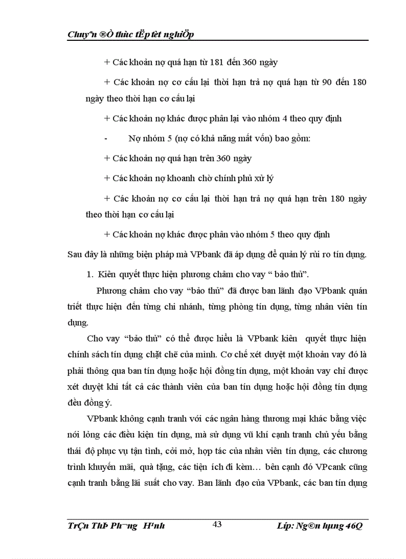 image for page hạn chế rủi ro tín dụng tại ngân hàng thương mại cổ phần các doanh nghiệp ngoài quốc doanh VPBank